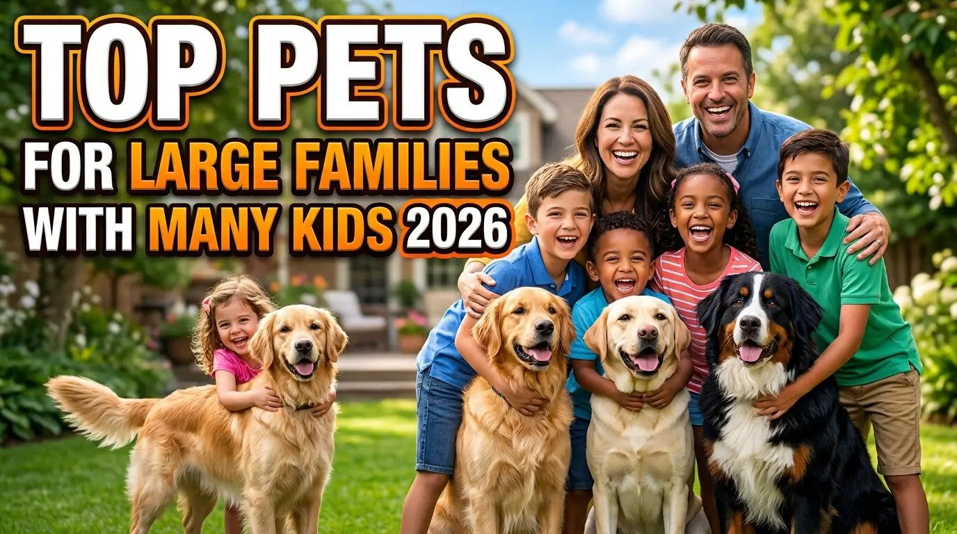 Top Pets for Large Families with Many Kids 2026
